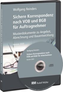 Sichere Korrespondenz nach VOB und BGB für Auftragnehmer. CD-ROM