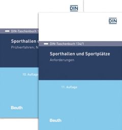 DIN-Taschenbuch 134/1 und 134/2. Sporthallen und Sportplätze. Paket