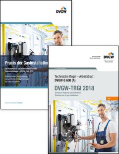 G 600 DVGW-TRGI 2018 + Praxis der Gasinstallationen - Kommentar. Buchpaket