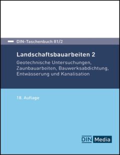 DIN-Taschenbuch 81/2. Landschaftsbauarbeiten 2