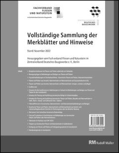 Vollständige Sammlung der Merkblätter und Hinweise des Fachverbands Deutsches Fliesengewerbe