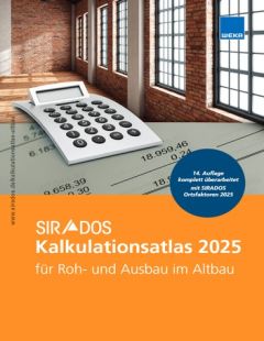 sirAdos Kalkulationsatlas 2025 für Roh- und Ausbau im Altbau